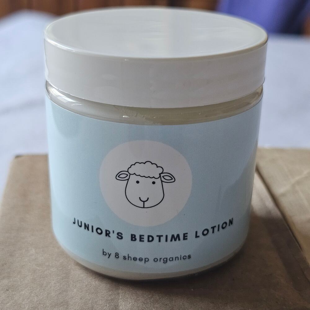 8 Sheep Organics Junior's Bedtime Lotion, 4oz, New